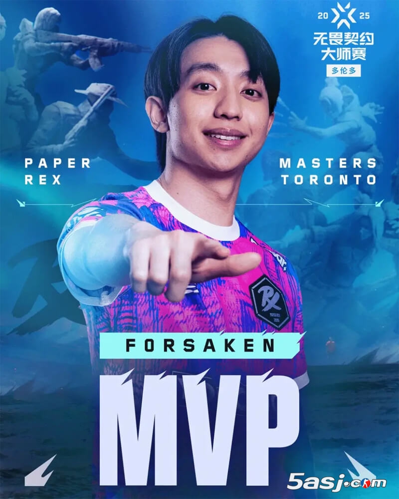 f0rsakeN荣膺2025无畏契约多伦多大师赛MVP | PRX夺冠 自由人表现 赛事高光时刻