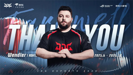 JDG官宣：无畏契约助教Wendler即日离队，未来征程引期待