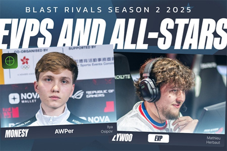 BLAST对抗赛S2 EVP及全明星阵容：m0NESY斩获MVP，FURIA夺冠全解析