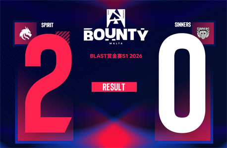 BLAST赏金赛S1：‌Donk神级四杀封神！Spirit 2-0横扫SINNERS，图二下半场零失分速通