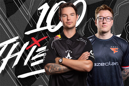 100 Thieves线下首秀引爆电竞圈！device领衔新阵2月登陆罗马帝国杯，决战葡萄牙SAW电竞馆