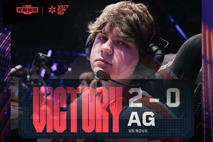 f4ngeer残局致胜！AG鏖战加时2-0力克NOVA，晋级VCT CN启