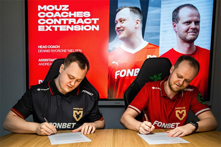 MOUZ官宣续约双核教练！sycrone领军，Xyp9x传授冠军DNA，