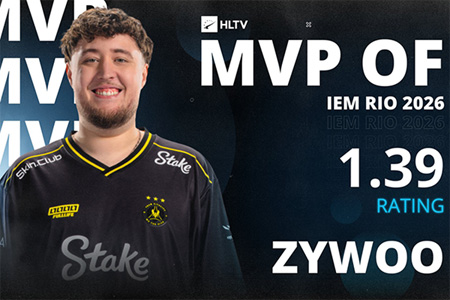 Vitality 捧杯IEM里约 2026，ZywOo荣膺职业生涯第三十